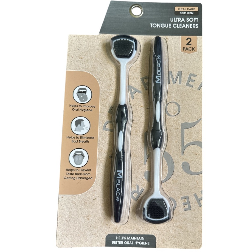 MBLACK Ultra Soft Tongue Cleaners - 2 Pack (NIB)